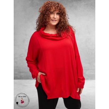 AMANDINE Trui Fijnbreisel Rood