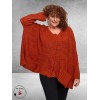 AMANDINE Vest Oversized Cosy Roest
