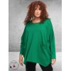 AMANDINE  Trui Oversize Zakjes Groen