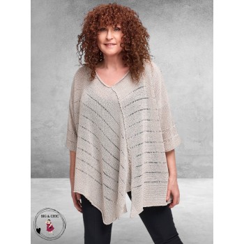 Amandine Trui A-Lijn Asymmetrisch Zand