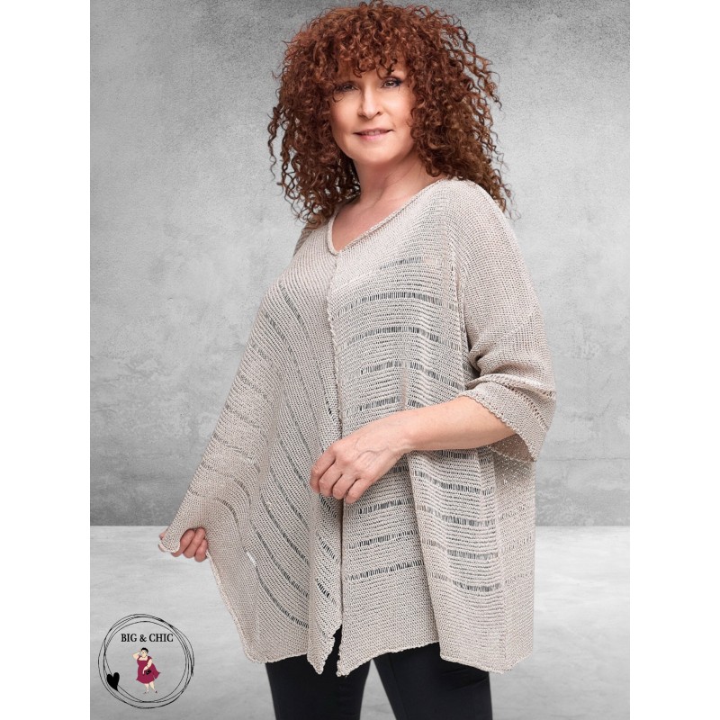 Amandine Trui A-Lijn Asymmetrisch Zand