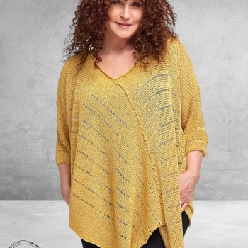 Amandine Trui A-Lijn Asymmetrisch Geel