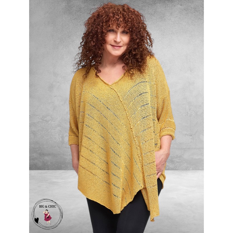 Amandine Trui A-Lijn Asymmetrisch Geel