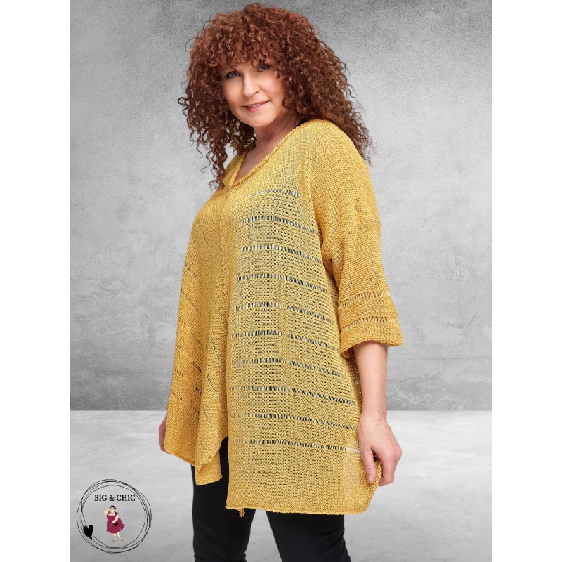 Amandine Trui A-Lijn Asymmetrisch Geel