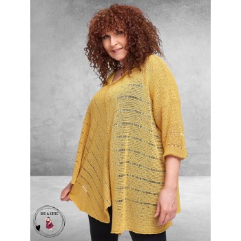 Amandine Trui A-Lijn Asymmetrisch Geel