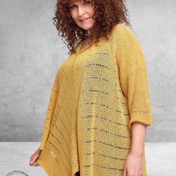 Amandine Trui A-Lijn Asymmetrisch Geel