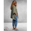 Amandine Trui A-Lijn Asymmetrisch Khaki 
