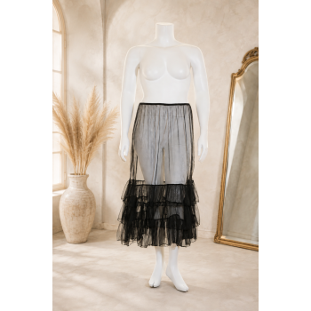Amandine Petticoat Onderrok Zwart