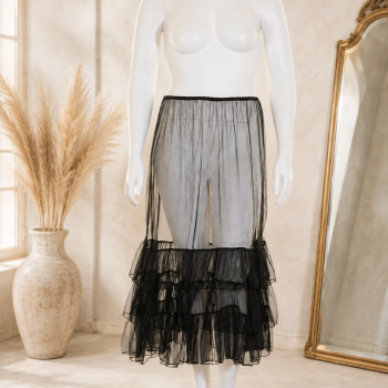 Amandine Petticoat Onderrok Zwart