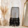 Amandine Petticoat Onderrok Zwart