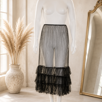 Amandine Petticoat Onderrok Crash Zwart