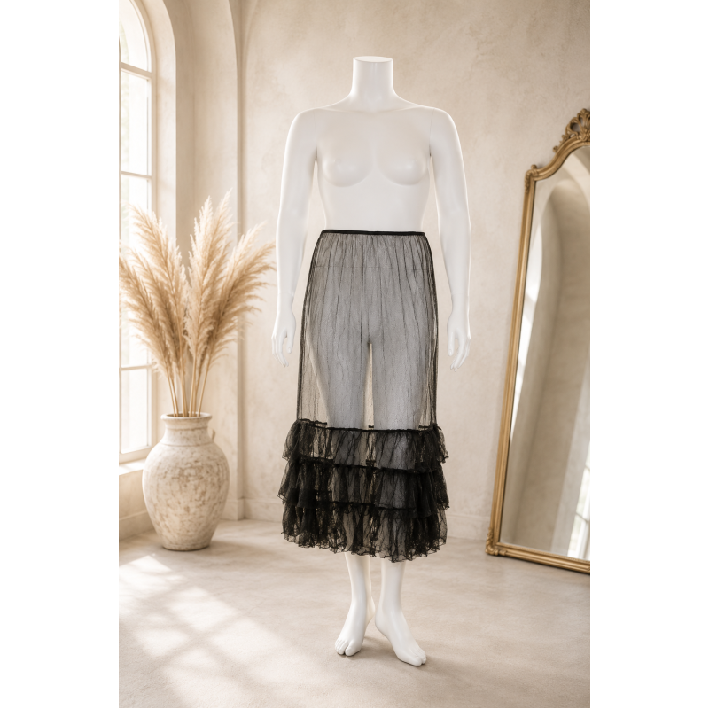 Amandine Petticoat Onderrok Crash Zwart