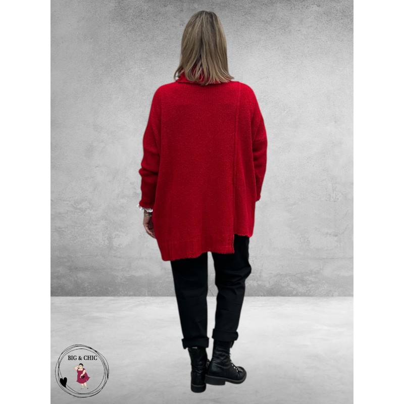 AMANDINE Trui Knuffelzacht Bouclé Zwart