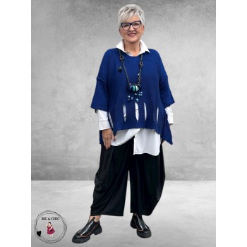 AMANDINE Trui Cut Outs Koningsblauw