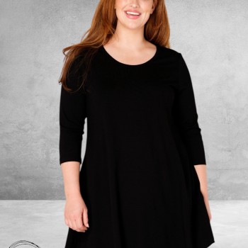 BASE LEVEL Shirt A-Lijn Aria Zwart