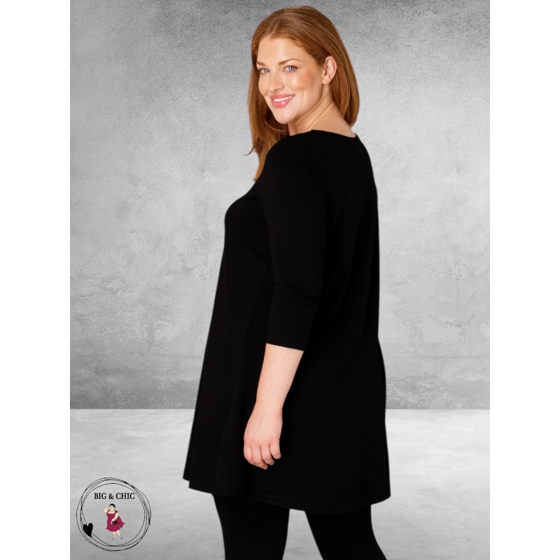 BASE LEVEL Shirt A-Lijn Aria Zwart