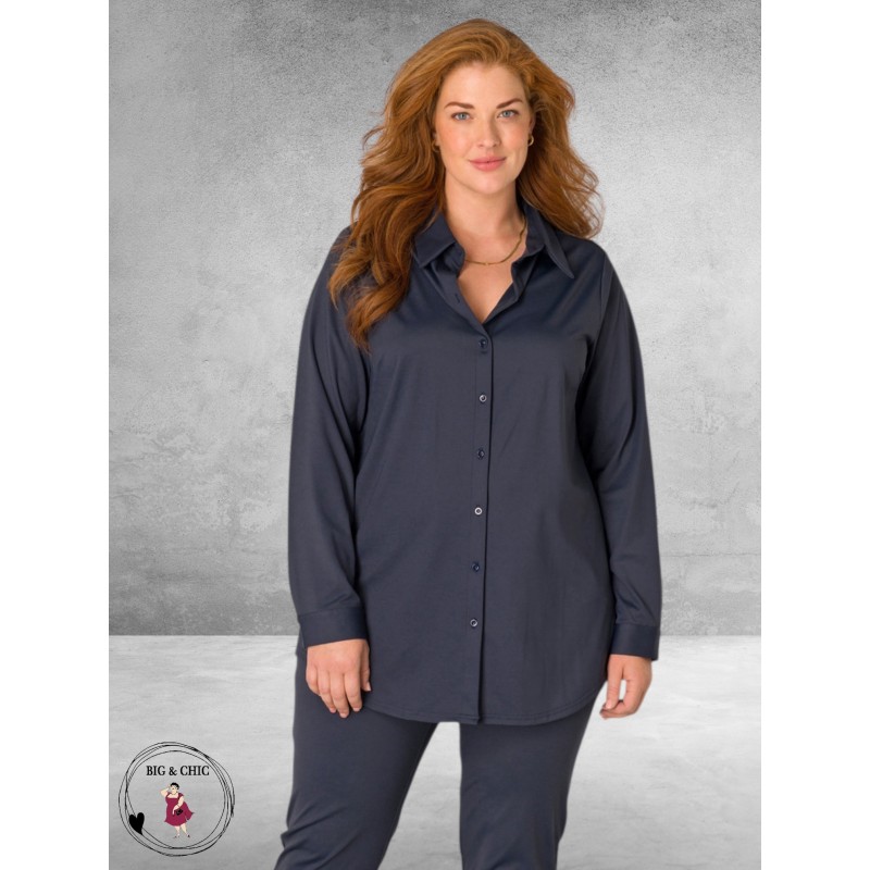 BASE LEVEL Blouse Lara Navy