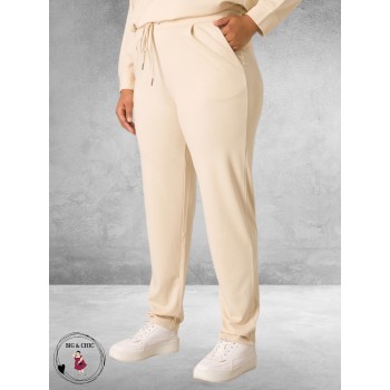 BASE LEVEL Broek Yoanna Light Beige