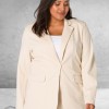Base Level Blazer Yacey Light Beige