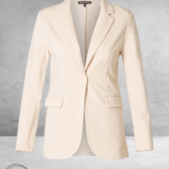 Base Level Blazer Yacey Light Beige