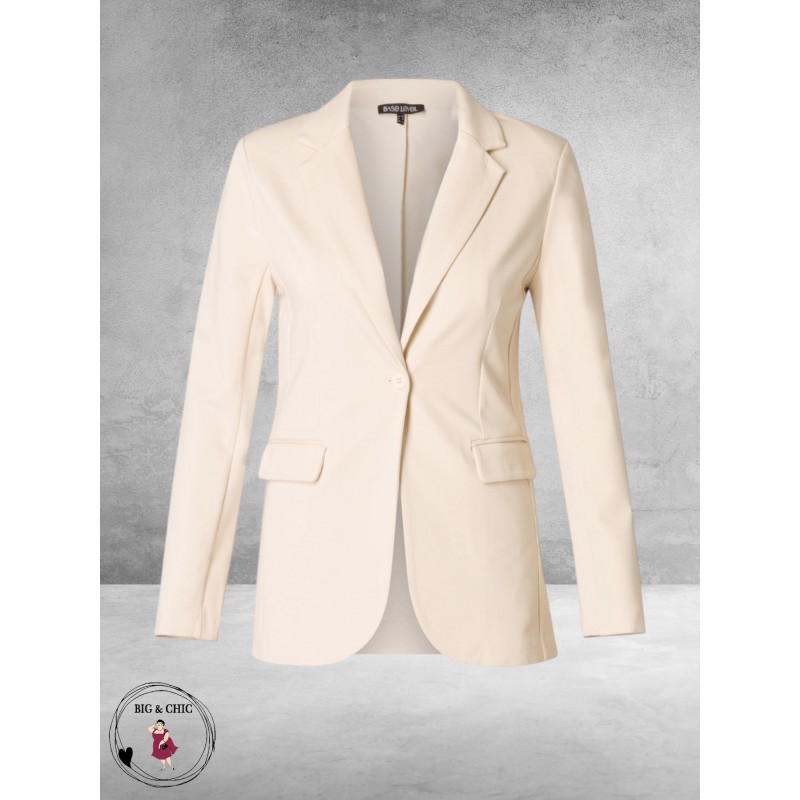 Base Level Blazer Yacey Light Beige