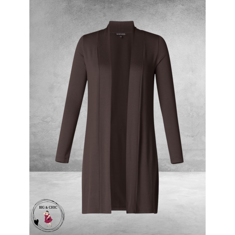 Base Level Cardigan Ayla Long  Bruin