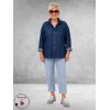 Base Level Jeansblouse Bella Mid Blue