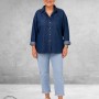 Base Level Jeansblouse Bella Mid Blue