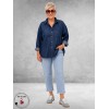 Base Level Jeansblouse Bella Mid Blue