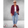 Base Level Blazer Yelena Red Wine
