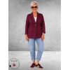 Base Level Blazer Yelena Red Wine