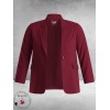 Base Level Blazer Yelena Red Wine
