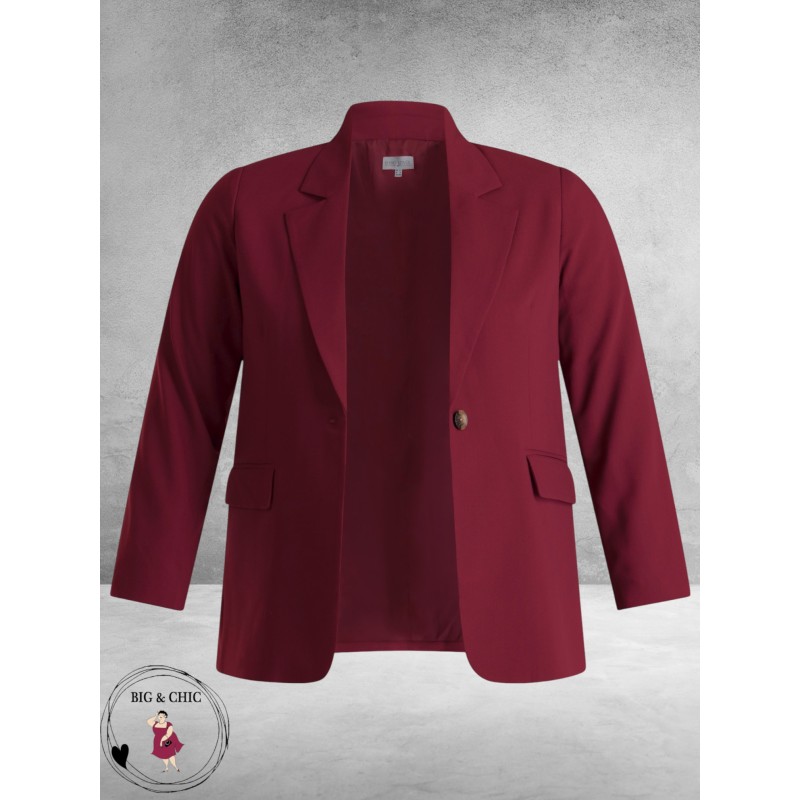 Base Level Blazer Yelena Red Wine