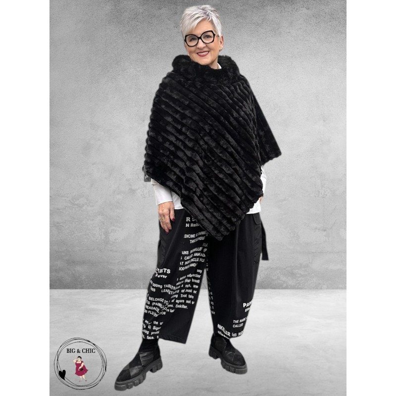 CHALONA Ballonbroek Zwart Met Witte Tekst