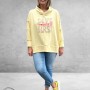 New Collection Hoodie-Sweater Statement Geel