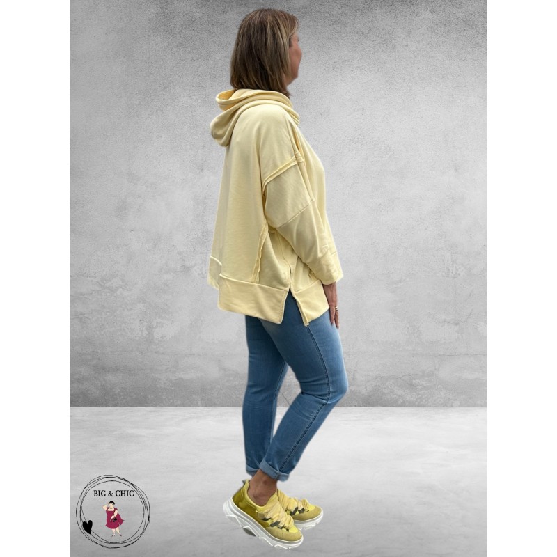 New Collection Hoodie-Sweater Statement Geel