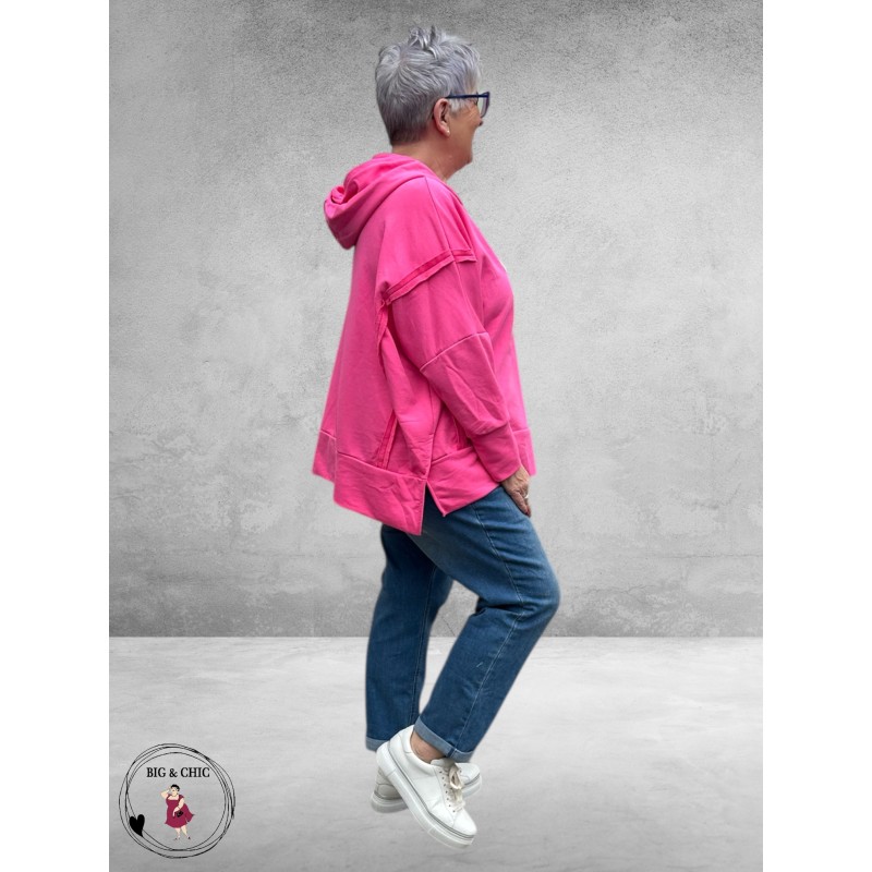 New Collection Hoodie-Sweater Statement Roze