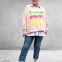 New Collection Sweater Smile Roze