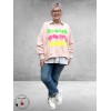 New Collection Sweater Smile Roze