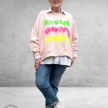 New Collection Sweater Smile Roze