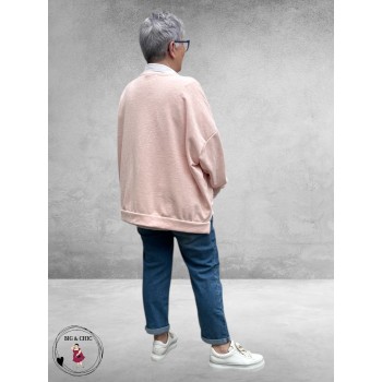 New Collection Sweater Smile Roze