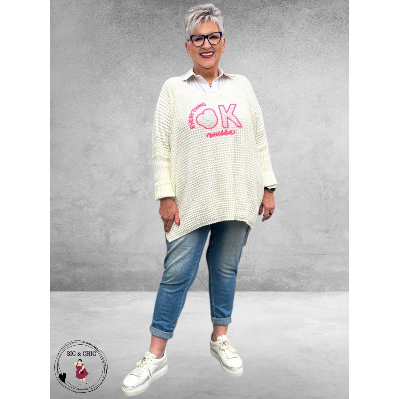 NC Trui Oversize Everything OK Wit