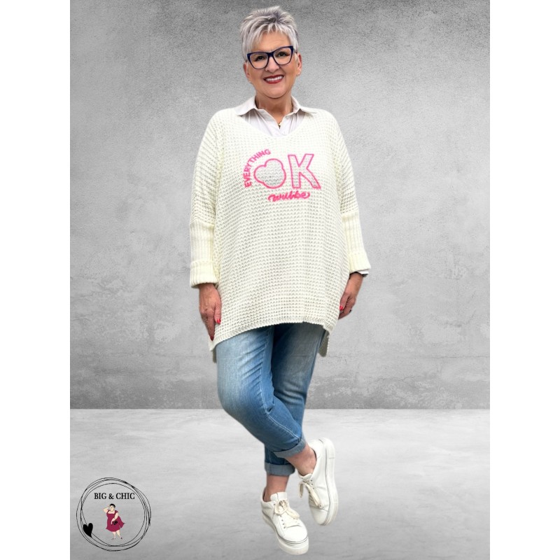 NC Trui Oversize Everything OK Wit