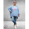 NC Trui Oversize Everything OK Lichtblauw