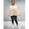 New Collection Hoodie-Sweater Statement Beige