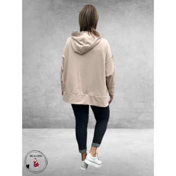 New Collection Hoodie-Sweater Statement Beige