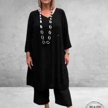 Kaffe Curve Jurk  Wilina Zwart