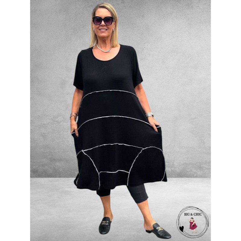 DIVAS PLANET Jurk Zwart 