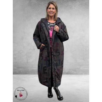 DIVAS PLANET Jas Letters Donkergrijs