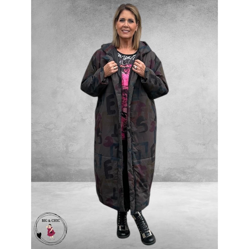 DIVAS PLANET Jas Letters Donkergrijs